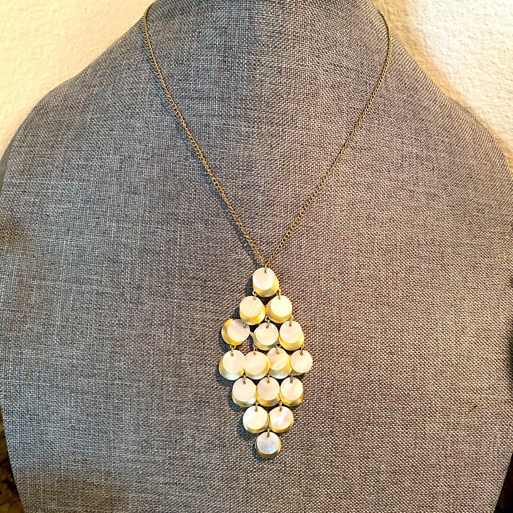 JLo Diamond Disc Necklace